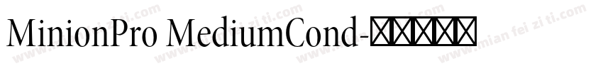MinionPro MediumCond字体转换